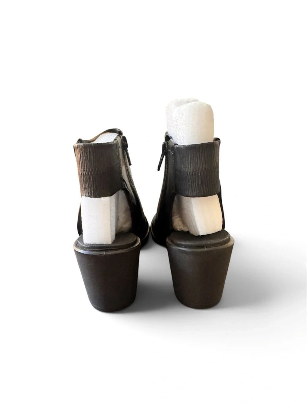 NWB Ecco Brown Perforated Wedge Sandals